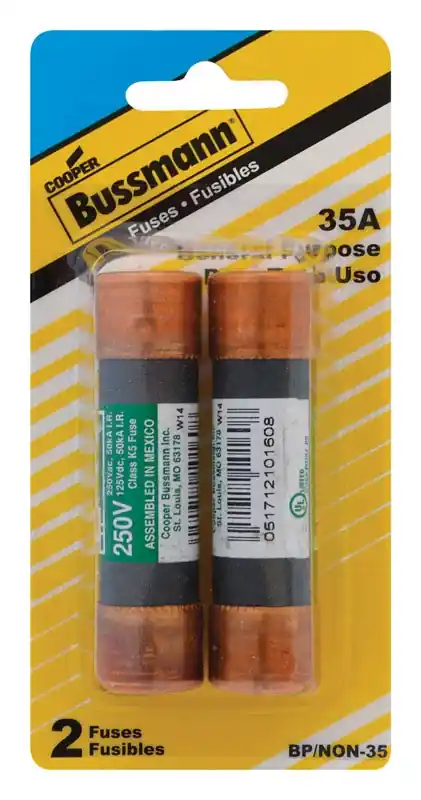 Bussmann 35 Amps Non Current Fuse 2 Pk