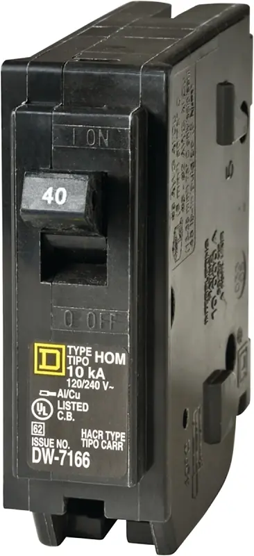 Hom140cp 40 Amp 1 Pole Circuit Breaker For Reliable Protection