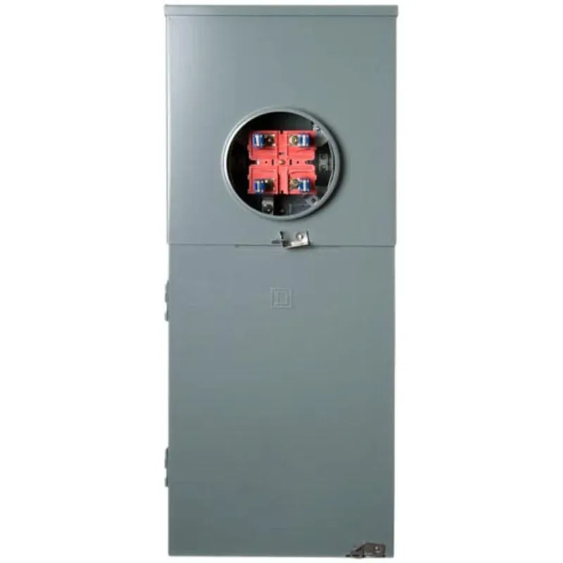 Homeline Outdoor Meter Socket & Main Breaker Load Center, 16 Circuits, 200-Amps