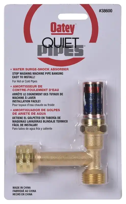 Quiet Pipes Shock Absorber, Washing Machine Supply Line