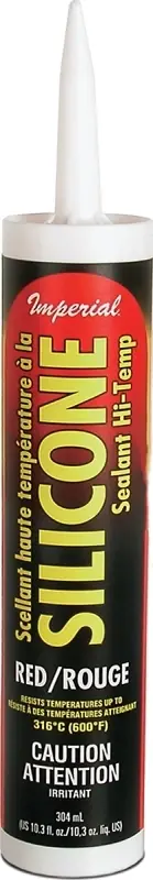 High-Temperature Silicone Sealant, Red, 10.3 Oz.