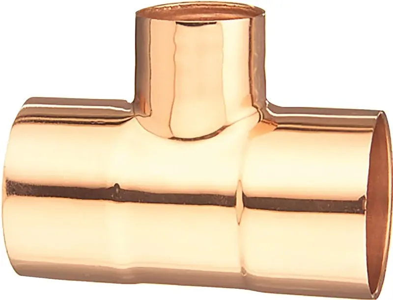 111r Series Reducing Pipe Tee, 3/4 X 3/4 X 1/2 In, Copper Sweat