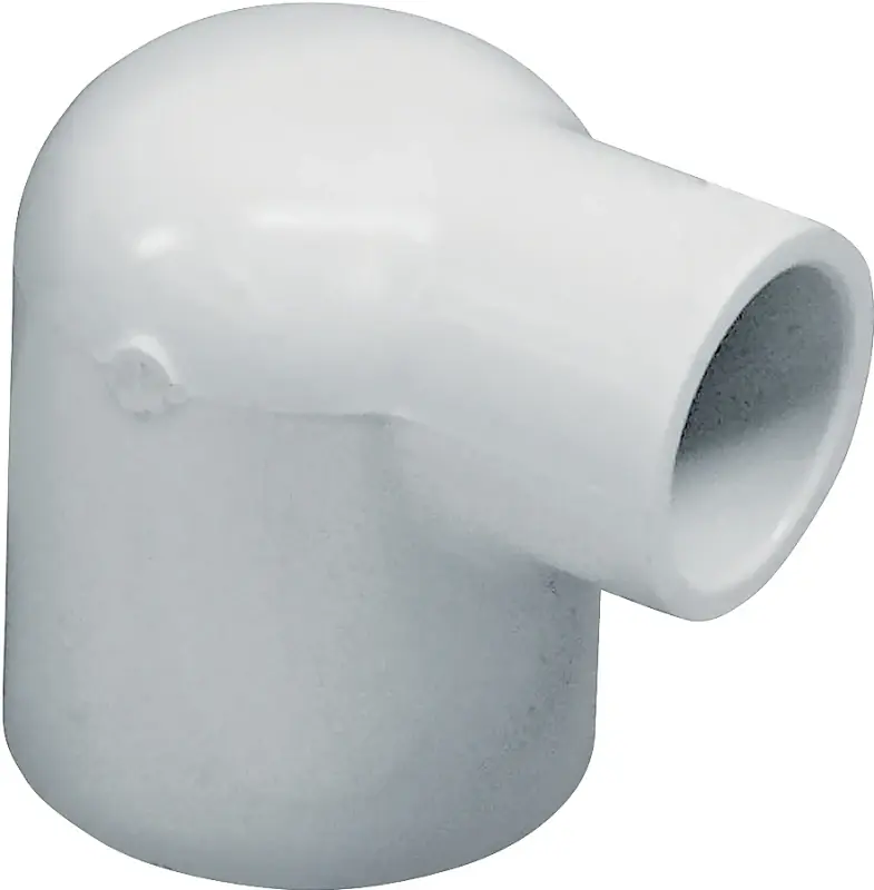 90 Degree Pvc Elbow Fitting, Slip X Slip, 1 Inch X 1/2 Inch