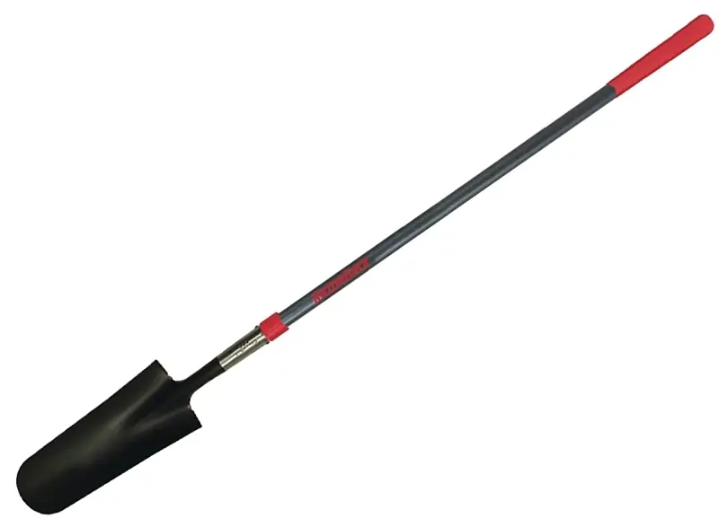 Razor-back 47602 Drain Spade With 6 In W Blade, 14 Gauge Steel, 48 In Fiberglass Handle