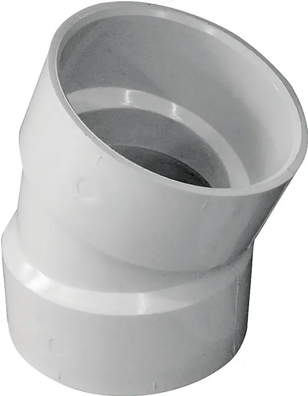 3 Inch Dwv Pvc Elbow 22.5 Degree Hub Connection - Model 192553