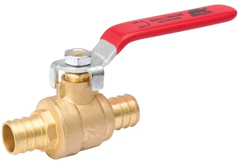 Full-Port Ball Valve, Forged Brass, Pex Connection, 1-In.