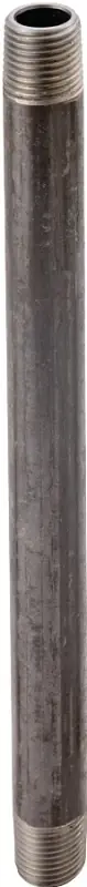 3/4 Inch X 5-1/2 Inch Black Pipe Nipple, Schedule 40 Steel, Male Connection
