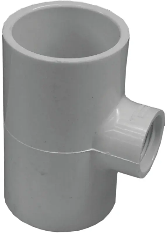 Pvc Slip Tee Fitting 1-1/2 Inch X 1-1/2 Inch X 3/4 Inch