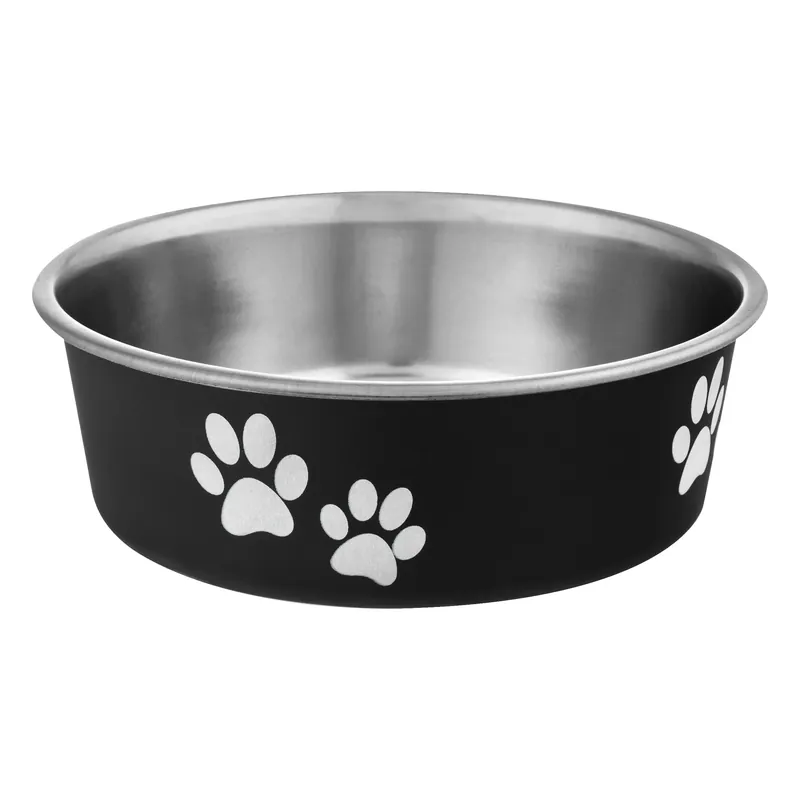 Bella Bowl Espresso Small 15 Oz Stainless Steel Pet Feeding Bowl