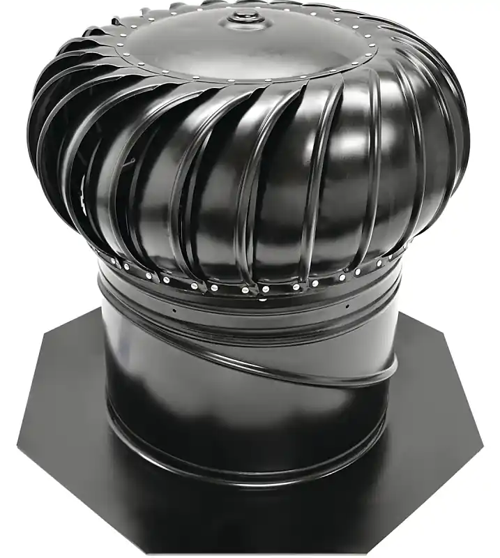 12-in Galvanized Steel Internally Braced Roof Turbine Vent - Model Gic12bl