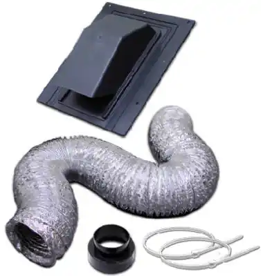 4 In. X 8 Ft. Roof Vent Kit For Bathroom Fan Exhaust