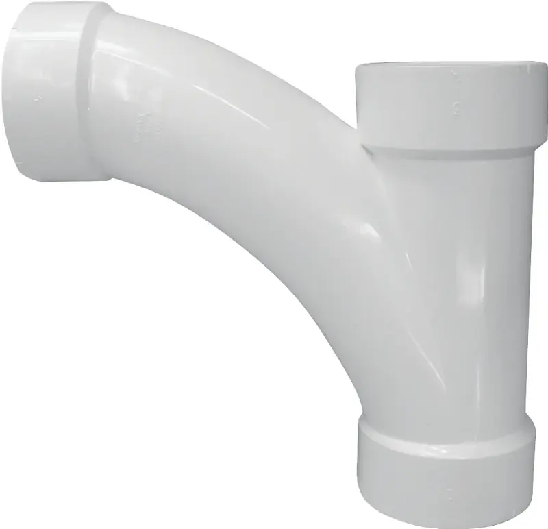 194304 4 Inch Pvc Dwv Combination Tee Wye Pipe - Schedule 40