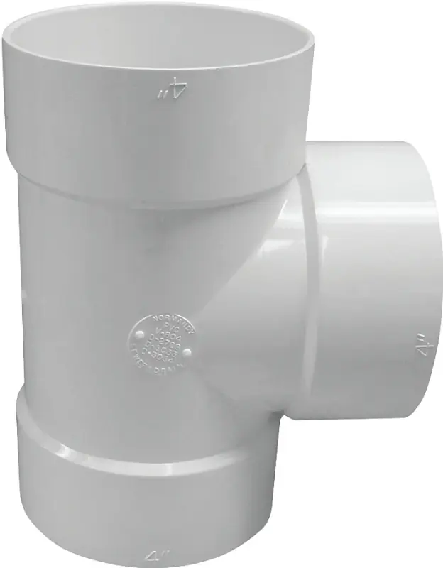 IPEX Canplas 4 In. PVC Sewer And Drain Sanitary Bull Nose Tee