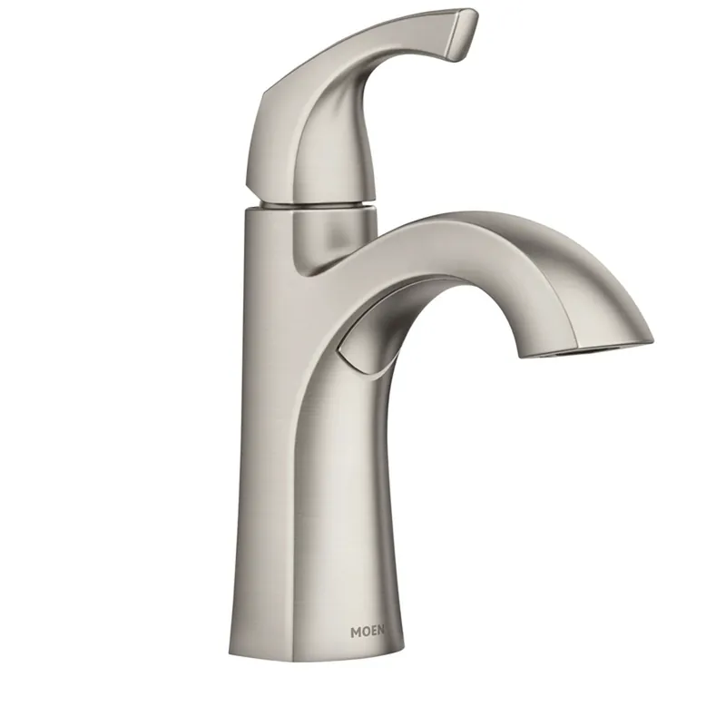 Lindor Single-Handle, High-Arc Bathroom Faucet, Spot-Resistant Brushed Nickel