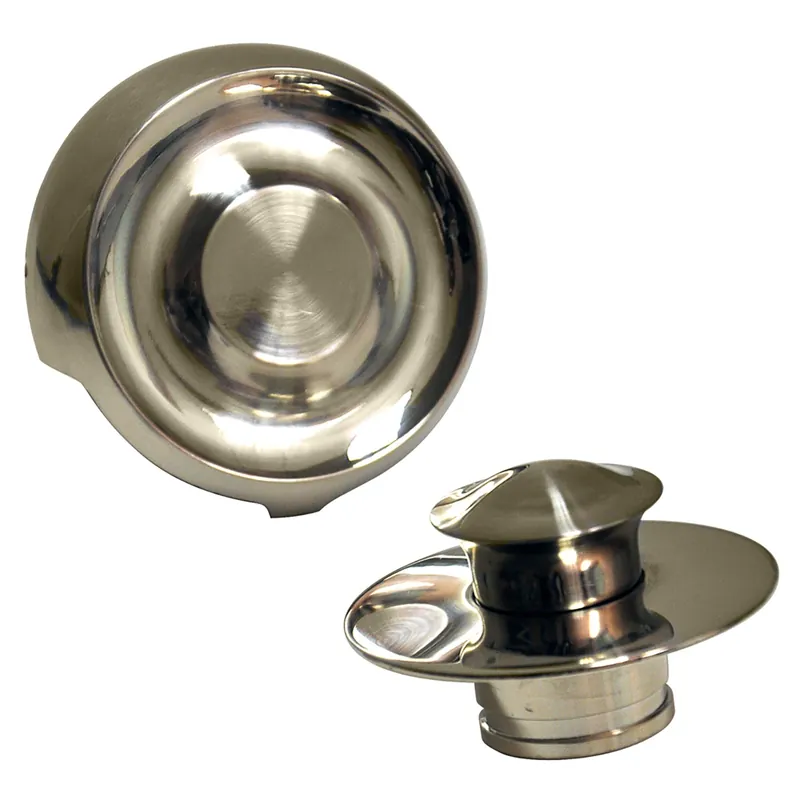 Brushed Nickel Bathtub Trim Kit With Ez Drain Cover And Overflow Plate