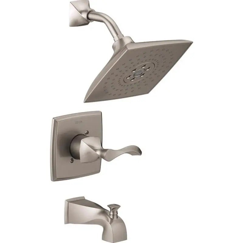 Kahlo 1-handle Brushed Nickel Tub And Shower Faucet With Diverter