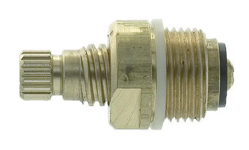 2j-3h Hot Faucet Stem For Streamway Faucets - Metal Construction With Brass Finish