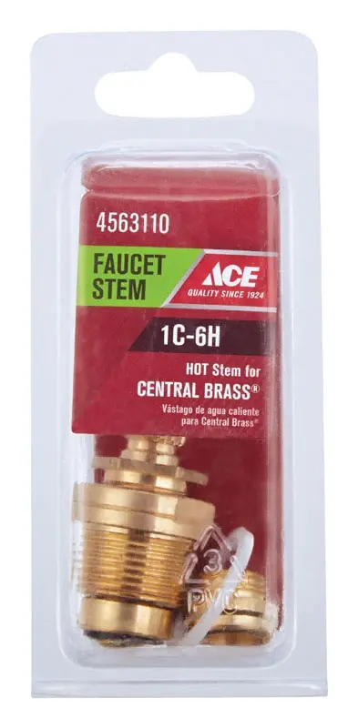 1c-6h Hot Faucet Stem For Central Brass - Durable Brass Construction