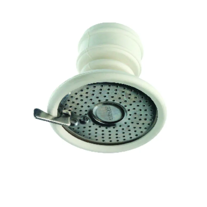 White Slip-on Aerator Faucet Spray With 360 Degree Motion And Dual Spray Patterns