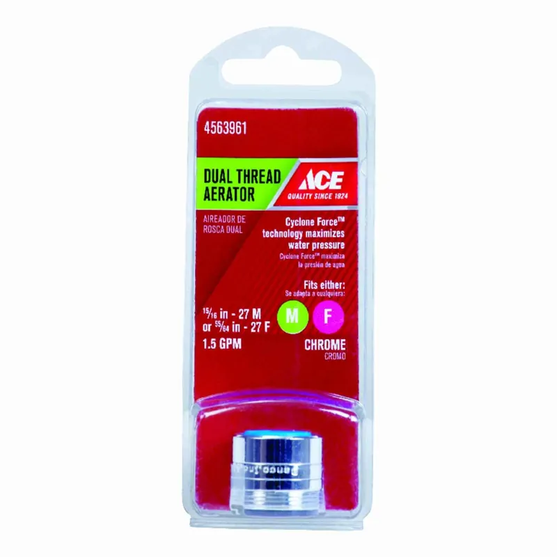 Ace Dual Thread Aerator Adapter 15/16 In. X 55/64 In. Chrome