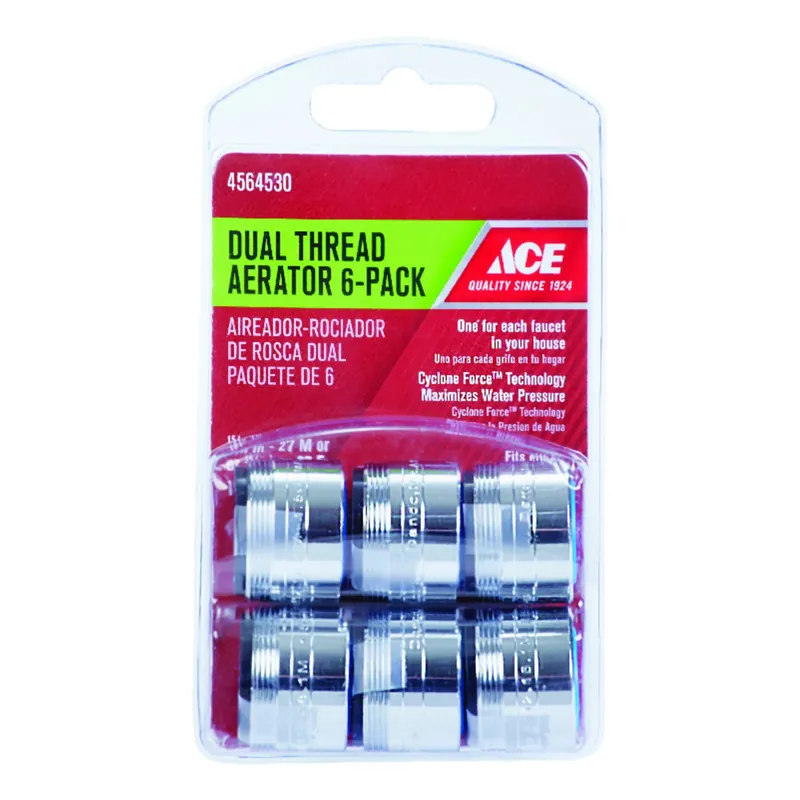 ACE Dual Thread Aerator Adapter 15/16 In. X 55/64 In. Chrome