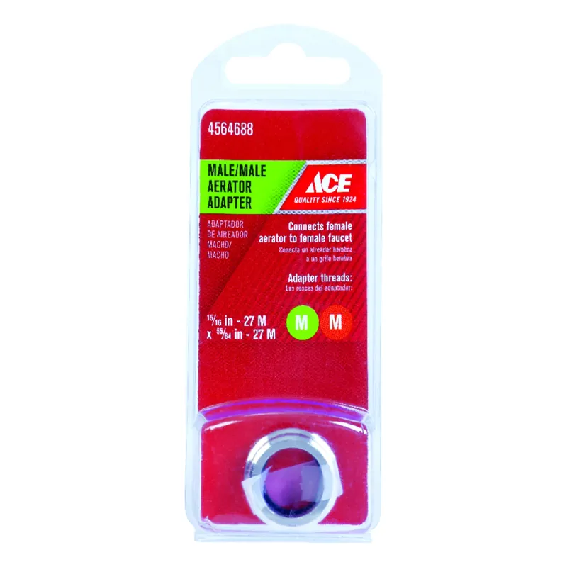 ACE Male Aerator Adapter 15/16 In. X 55/64 In. Chrome