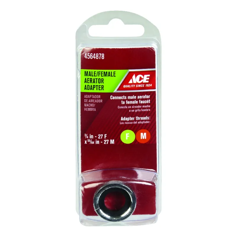 Ace Aerator Adapter 3/4 In. X 55/64 In. Chrome Plated