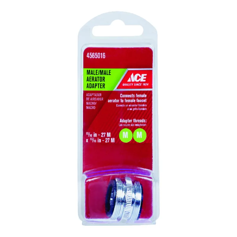 Ace Male Aerator Adapter 15/16 In. X 15/16 In. Chrome