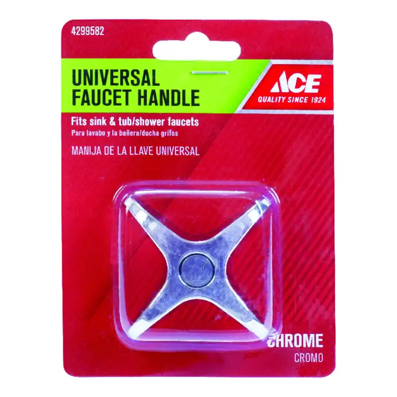 Universal Chrome Tub And Shower Faucet Handles With Diverter - Model A0080025