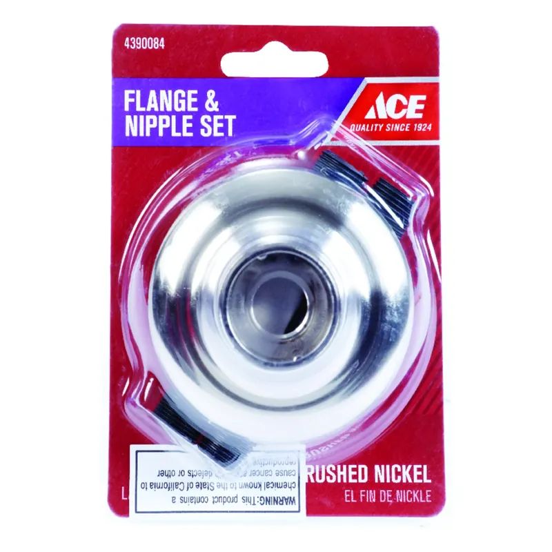 Adjustable Zinc Flange And Nipple Set For Tub And Shower Faucets
