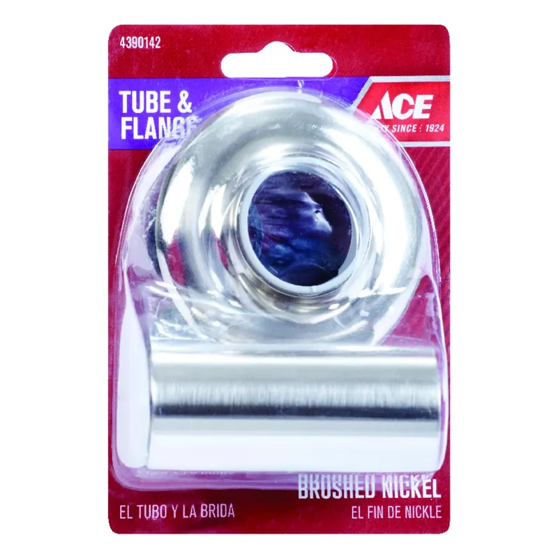 Brass Flange And Tube Set 1.25 In. Universal Faucet Cover Assembly
