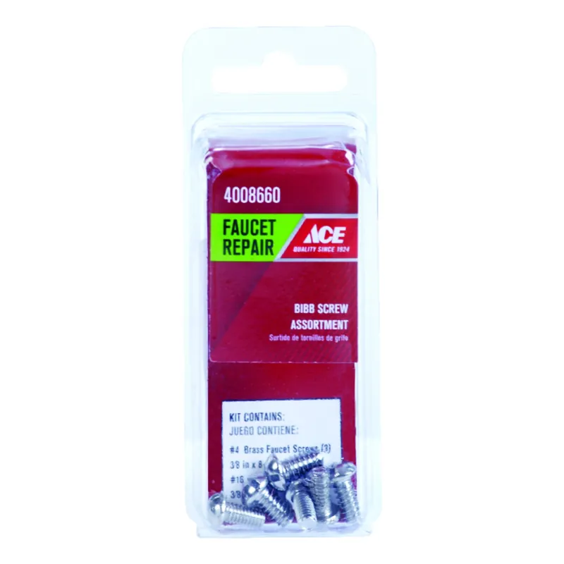 Brass Universal Faucet Screw Assortment - Durable Metal Construction For Faucet Repair