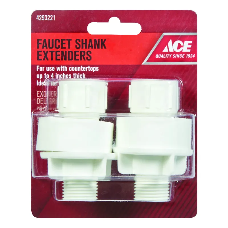 Universal Faucet Shank Extender 1/2 In. Diameter - Durable Pvc Construction