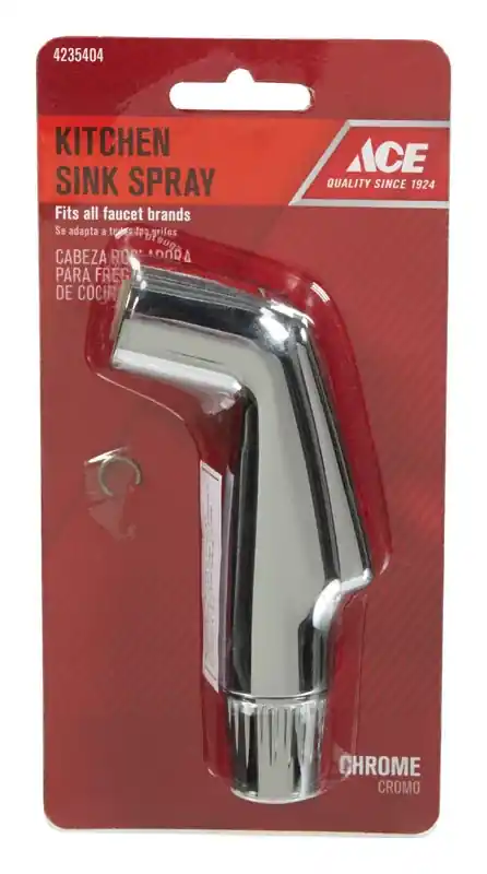 Universal Chrome Kitchen Faucet Sprayer - Durable Plastic Construction, High Pressure Spray