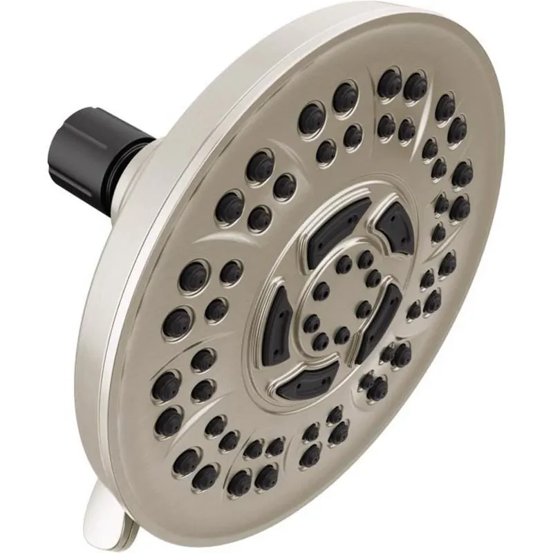 Delta Brushed Nickel 8‑Setting ABS Plastic Showerhead – 1.75 GPM Water‑Saving Design