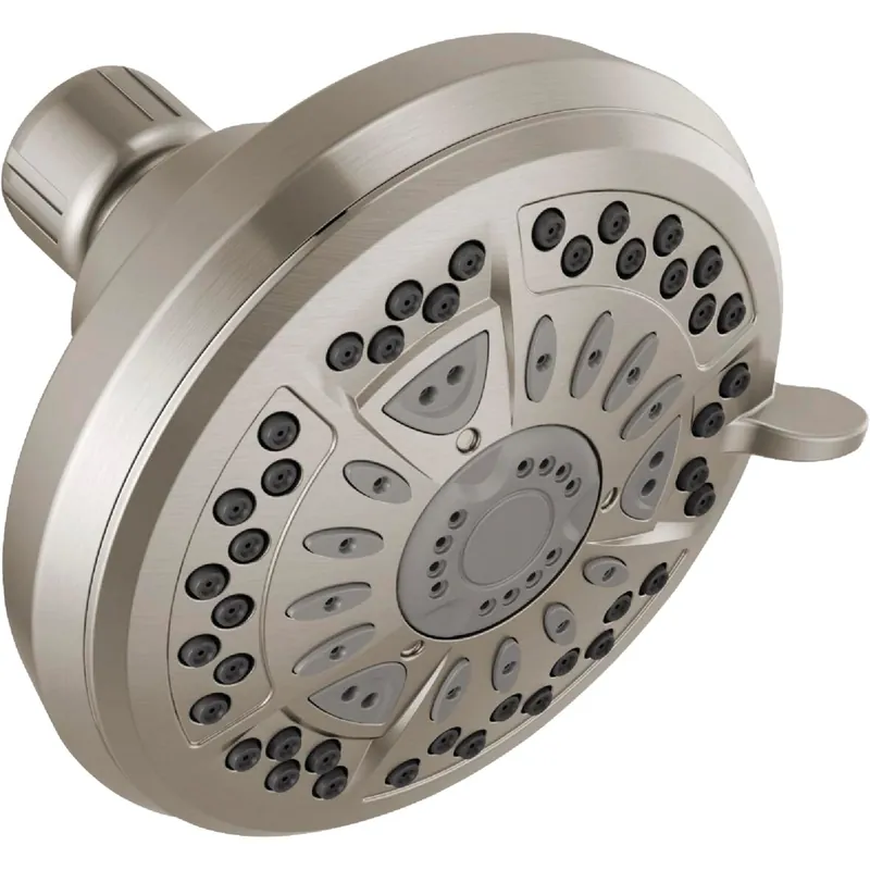 Delta Brushed Nickel Plastic 6 Settings Showerhead 1.75 Gpm