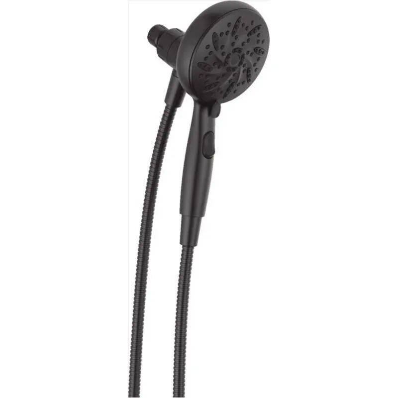 Delta Matte Black Handheld Showerhead – 6 Spray Settings, 1.75 GPM