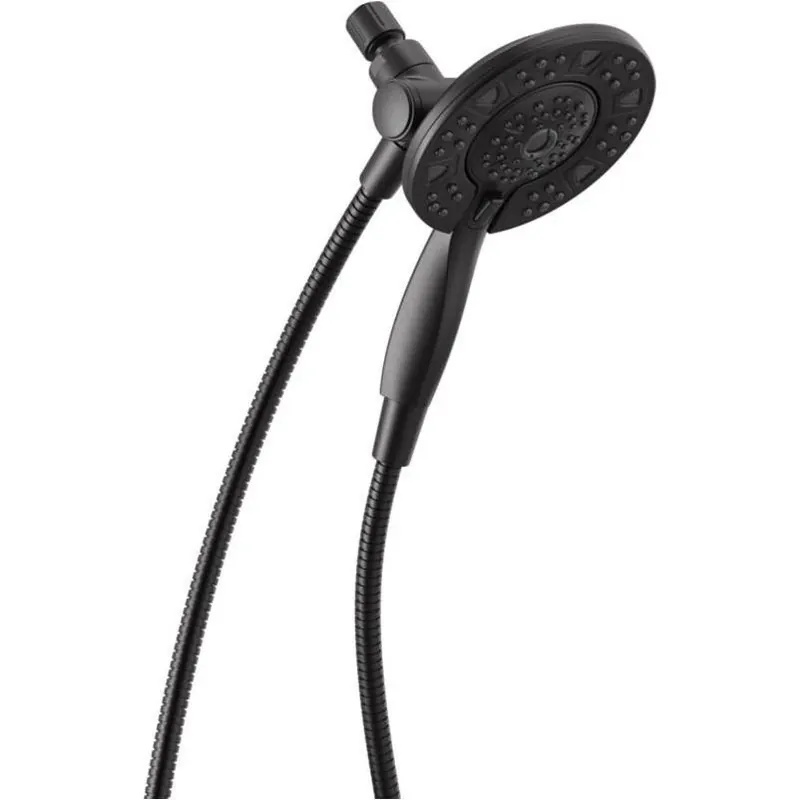 Delta Matte Black 6‑Setting Showerhead Combo – 1.75 GPM Water‑Saving Fixture