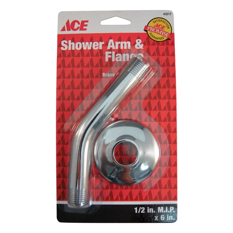 Chrome Brass 6 In. Shower Arm Flange For Tub And Shower Trims