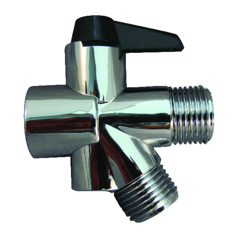 Chrome Abs Shower Diverter For Handheld And Stationary Showers