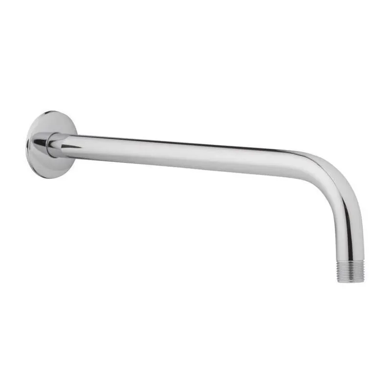 Oakbrook Collection Chrome Stainless Steel Shower Arm With Flange – Modern Bathroom Upgrade