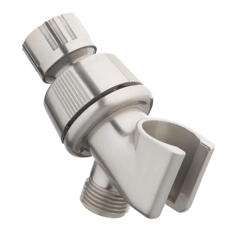 Oakbrook Collection Brushed Nickel Plastic Shower Arm Mount – 1/2" Connector