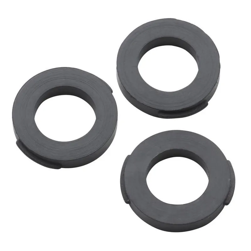 Oakbrook Collection Black Rubber Shower Washers – Durable 1/2″ Seal
