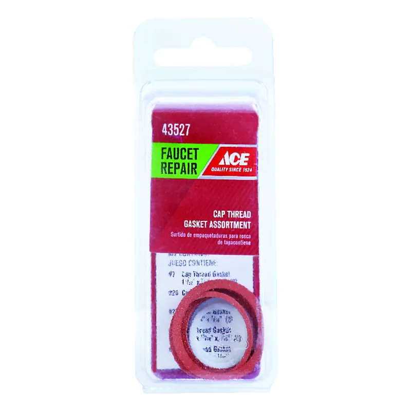 Ace Assorted In. Dia. Rubber Cap Thread Gasket 10 Pk