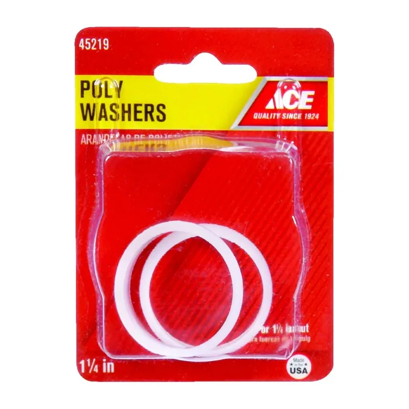Ace 1-1/4 In. Dia. Plastic Poly Washer 2 Pk