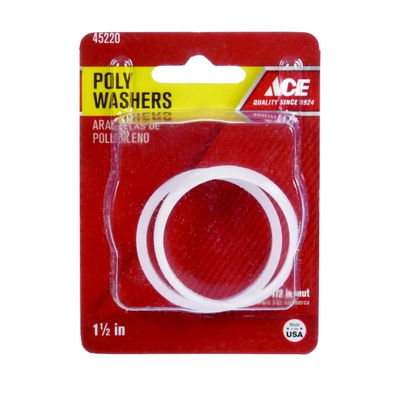 Ace 1-1/2 In. Dia. Plastic Poly Washer 2 Pk