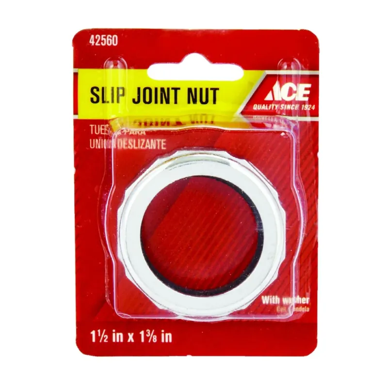 Ace 1-3/8 In. Dia. Chrome Slip Joint Nut 1 Pk
