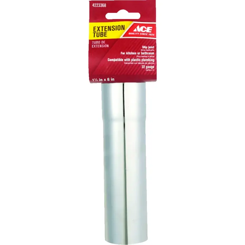 1-1/2 In. Diameter X 6 In. Length Brass Extension Tube For Kitchen Drainage