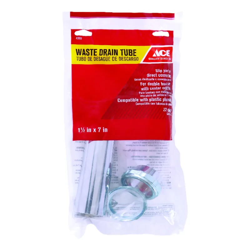 1-1/2 In. Diameter X 7 In. Length Brass Waste Arm For Kitchen Sinks