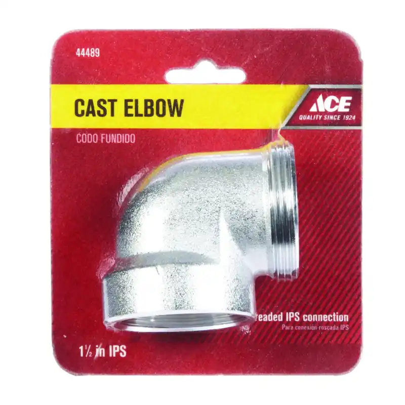 1-1/2 In. Mips X 1-1/2 In. Fip Brass Elbow With Chrome Plated Finish